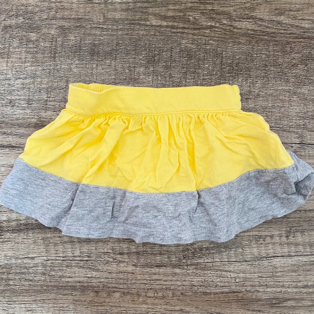 Old Navy Skirt Yellow Gray Size 12-18 Months